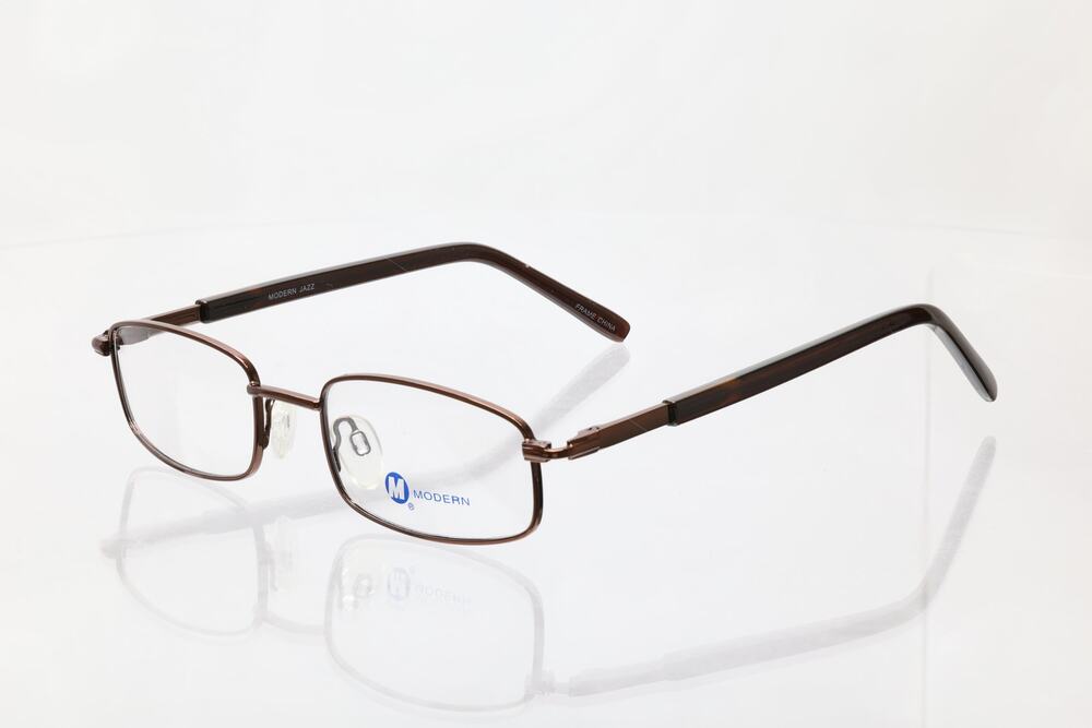 Modern Jazz Brown 52-18-140mm Eyeglass FRAMES ONLY - NEW/WITHOUT TAGS